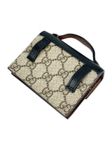 Gucci Beige Coated Canvas Leather Padlock Mini GG Belt Bag