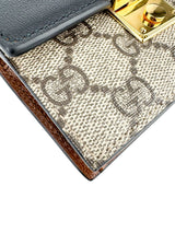 Gucci Beige Coated Canvas Leather Padlock Mini GG Belt Bag