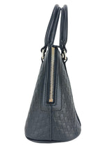 Gucci Black Leather Micro Guccissima 2 Way Bag