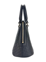 Gucci Black Leather Micro Guccissima 2 Way Bag