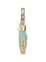 Gucci Light Blue and Gold Canvas and Leather Jackie Bag