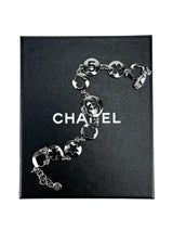Chanel Silver Cutout Charm Bracelet