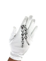 Chanel Silver Cutout Charm Bracelet