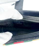 Gucci Beige and Dark Brown Canvas and Leather Shoulder Bag