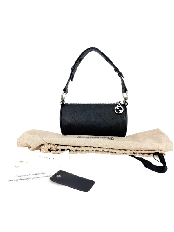 Gucci Black Leather Blondie Sakai Shoulder Bag Mini
