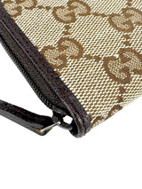 Gucci Brown Canvas and Leather Coin Wallet