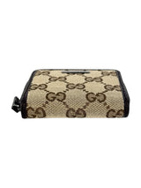 Gucci Brown Canvas and Leather Coin Wallet