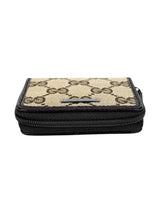 Gucci Brown Canvas and Leather Coin Wallet
