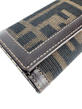 Fendi Zucca Canvas and Leather 6-Ring Key Case