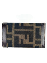 Fendi Zucca Canvas and Leather 6-Ring Key Case