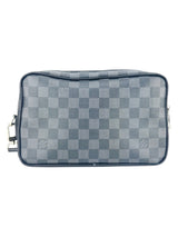 Louis Vuitton Damier Graphite Canvas Leather Kasai Clutch Bag