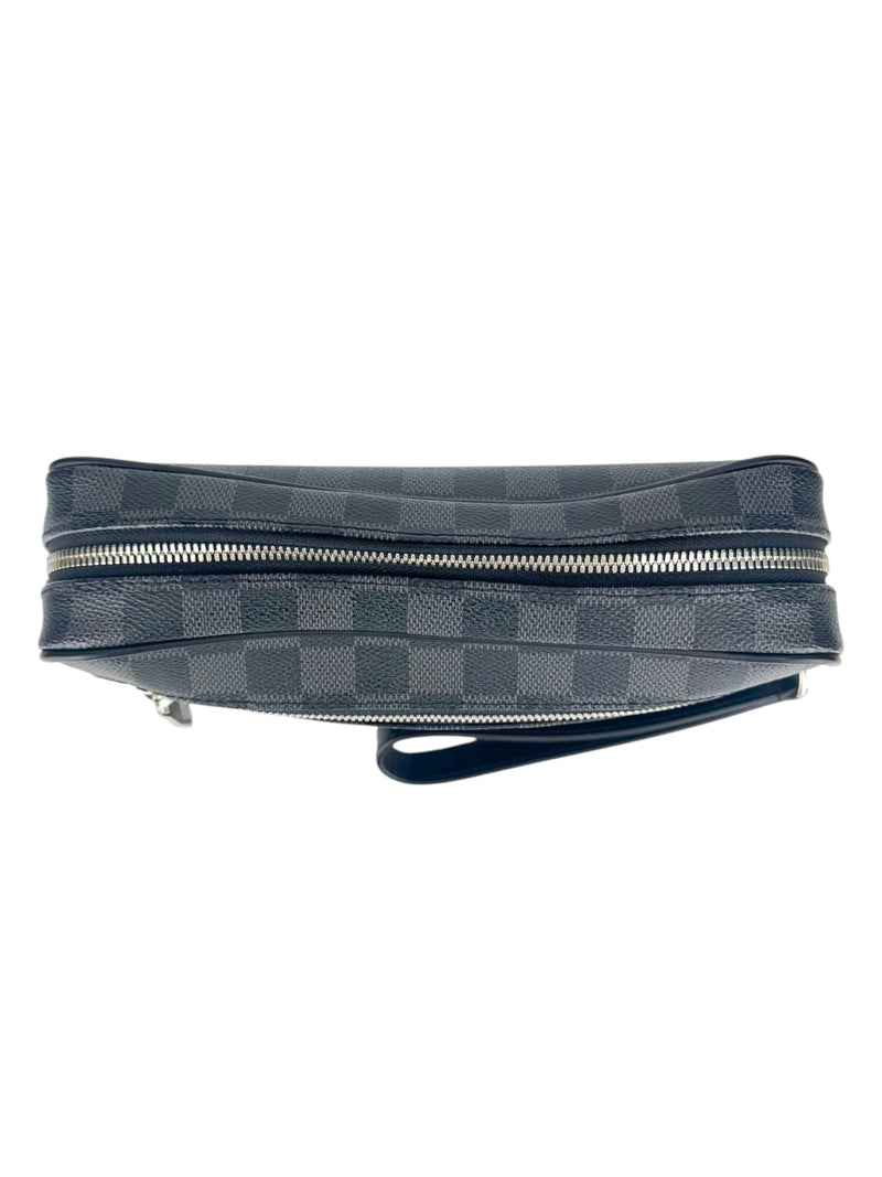 Louis Vuitton Damier Graphite Canvas Leather Kasai Clutch Bag
