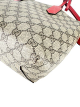 Gucci Brown and Beige Coated Canvas Reversible Tote Bag Small