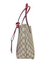 Gucci Brown and Beige Coated Canvas Reversible Tote Bag Small