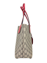 Gucci Brown and Beige Coated Canvas Reversible Tote Bag Small