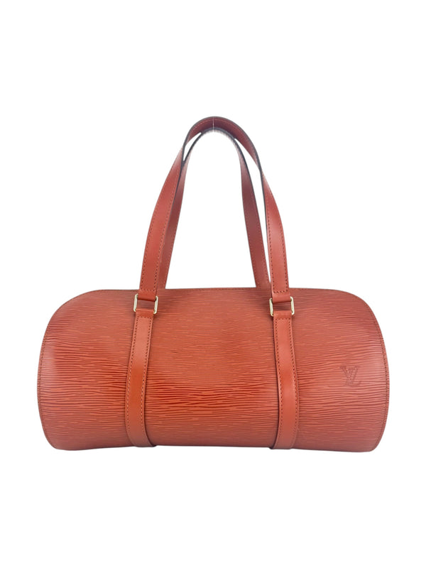 Louis Vuitton Kenyan Brown Epi Leather Sufflot Shoulder Bag with Papillon Pochette