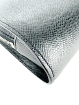 Louis Vuitton Black Taiga Leather Baikal Clutch Bag