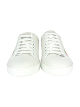 Gucci White Leather Ace Logo Sneakers 38.5