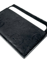 Gucci Black GG Rubber Effect Card Case