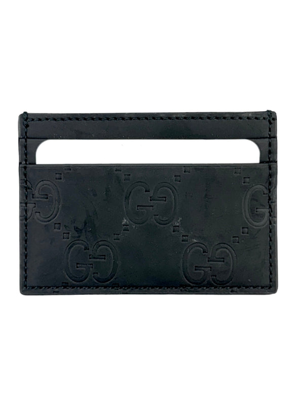 Gucci Black GG Rubber Effect Card Case