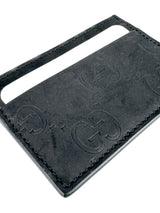 Gucci Black GG Rubber Effect Card Case