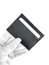 Gucci Black GG Rubber Effect Card Case