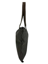 Prada Vintage Dark Brown Nylon Tessuto Tote Bag