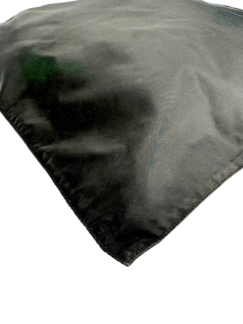 Prada Vintage Dark Brown Nylon Tessuto Tote Bag