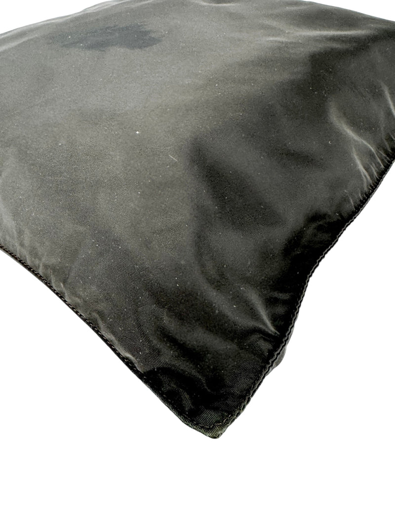 Prada Vintage Dark Brown Nylon Tessuto Tote Bag