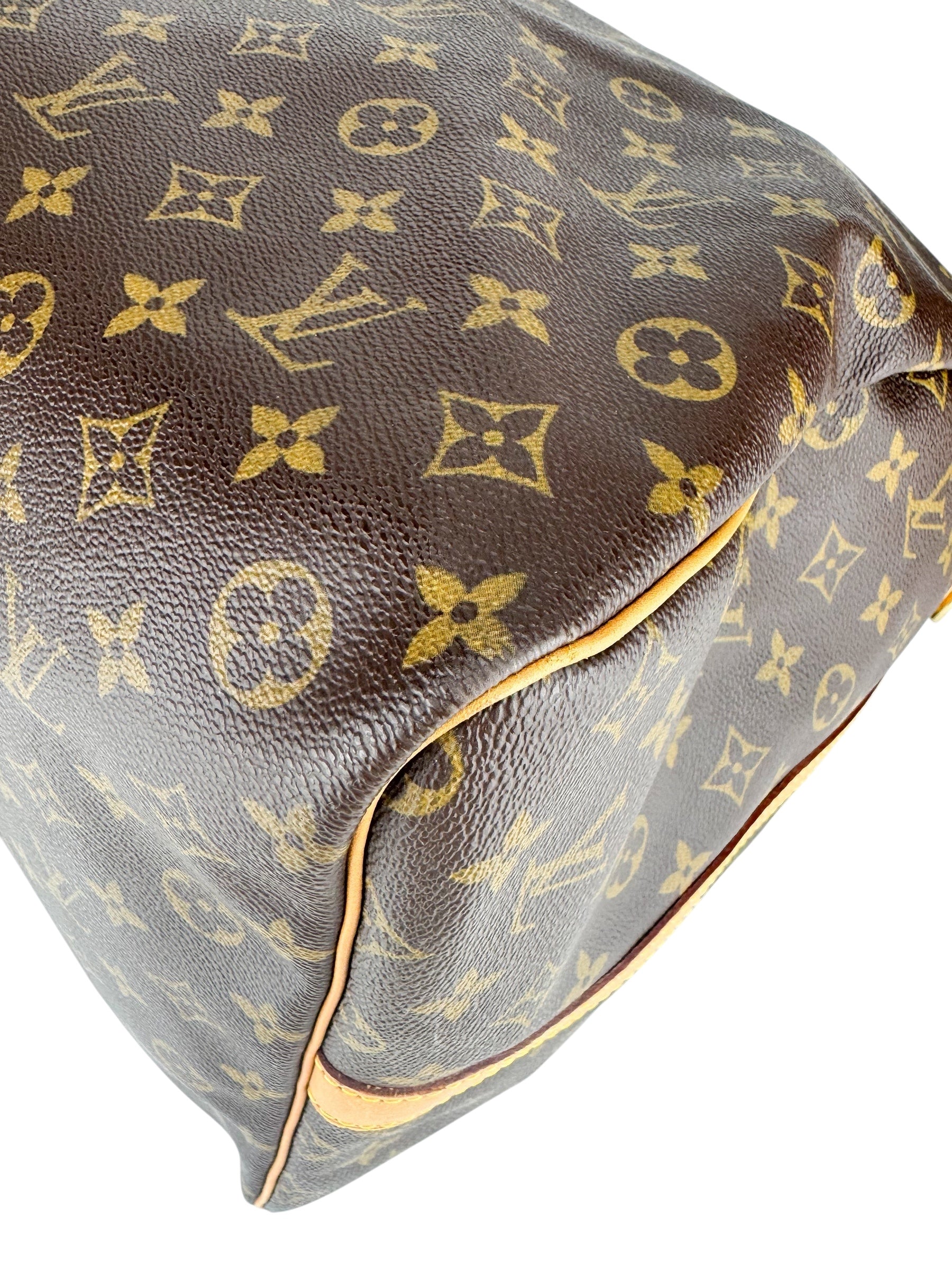 Louis Vuitton Monogram Canvas Leather Keepall 60 Bandouliere