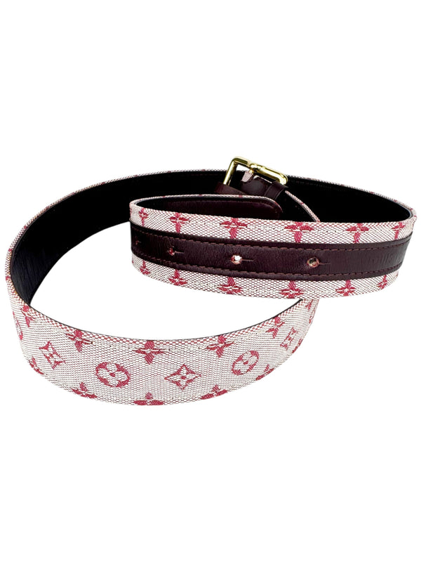 Louis Vuitton Cerise Monogram Canvas Saint Tulle Belt 34/85