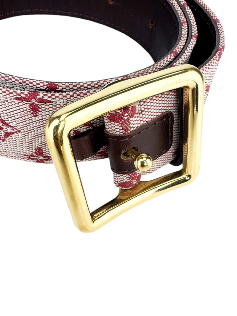 Louis Vuitton Cerise Monogram Canvas Saint Tulle Belt 34/85