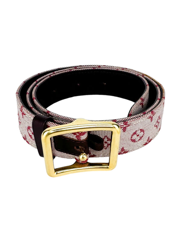 Louis Vuitton Cerise Monogram Canvas Saint Tulle Belt 34/85