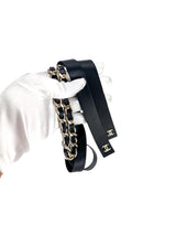Chanel Black Lambskin and Chainlink Belt