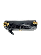 Saint Laurent Black Leather Sunset Shoulder Bag