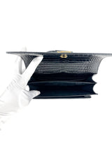 Saint Laurent Black Leather Sunset Shoulder Bag