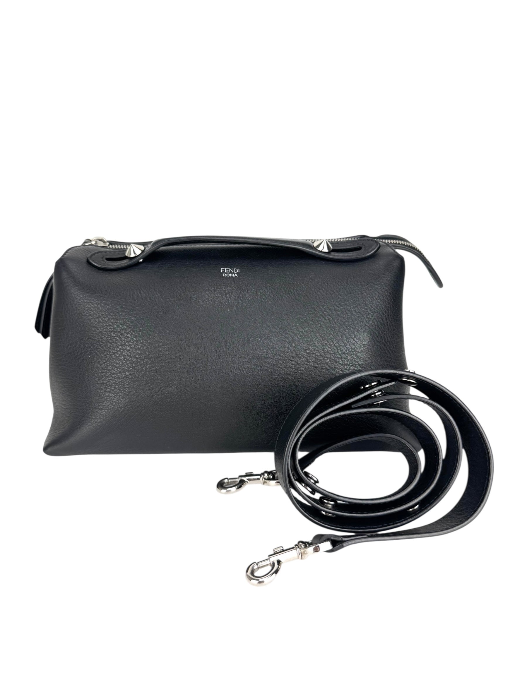 Fendi Black Leather By the Way Bag Medium