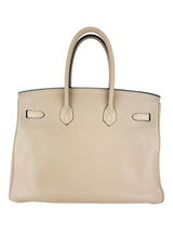 Hermes Gris Tourterelle Togo Leather Birkin 35