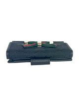 Gucci Canvas and Leather GG Princy Sherry Bifold Compact Wallet