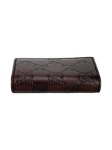 Gucci Brown Leather Guccissima 6 Ring Key Case Holder