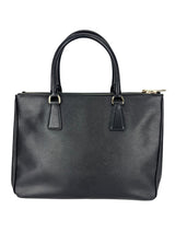 Prada Black Saffiano Leather Galleria Tote Bag Medium