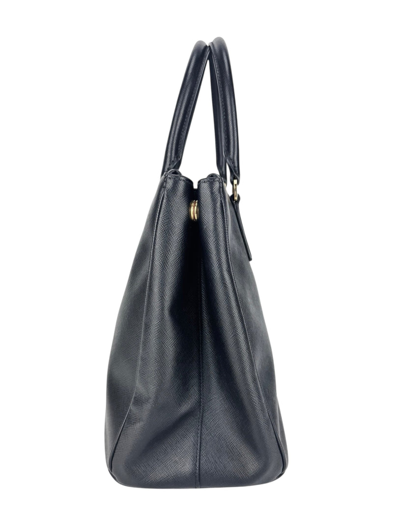 Prada Black Saffiano Leather Galleria Tote Bag Medium