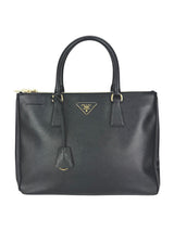 Prada Black Saffiano Leather Galleria Tote Bag Medium