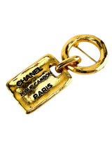 Chanel Gold Rue Cambon Plate Brooch