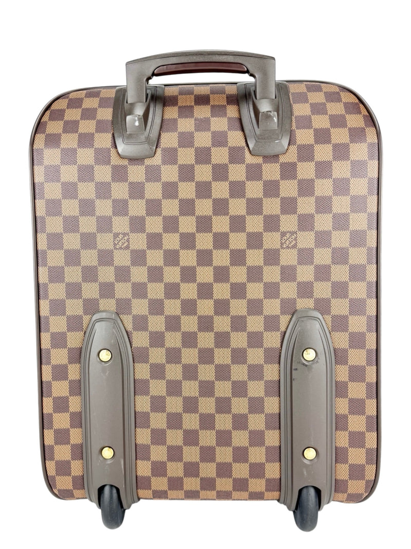 Louis Vuitton Damier Ebene Canvas Leather Pegase Suitcase 45
