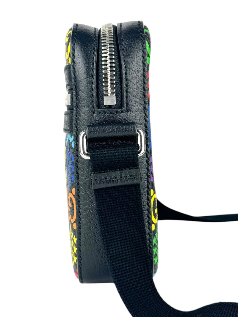 Gucci Multicolor Coated Canvas Leather GG Psychedelic Shoulder Bag