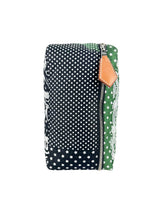 Hermes Silk Green, White & Black Pouch
