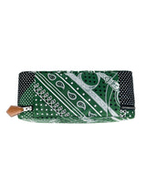 Hermes Silk Green, White & Black Pouch