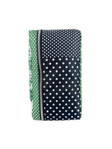 Hermes Silk Green, White & Black Pouch