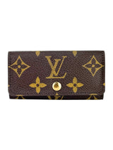 Louis Vuitton Monogram Canvas Leather 4-Ring Key Case
